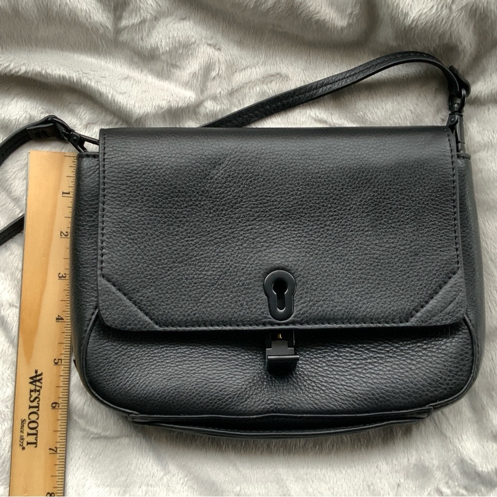 III BeCa by Joy Gryson Black Leather Convertible Purse